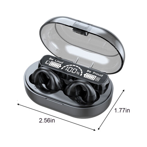 Αθλητικά ακουστικά Bluetooth Jacenvly με μικρόφωνο, ασύρματα ακουστικά τύπου κλιπ, 2