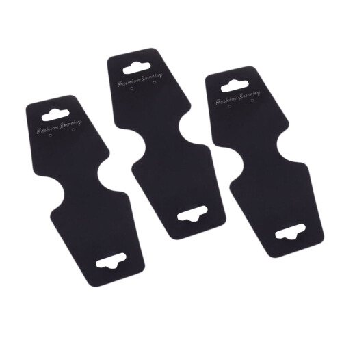 100 etichette per collane, orecchini e bracciali (nere) 1