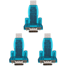 Konvertovať na sériový port, 3-balenie, rýchly konvertor, praktický USB adaptér, plastový adaptér