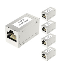 5x w pełni miedzianych złączy Cat6 typu Inline zapewniających niezawodne połączenia 10/100/1000 Mb/s w dowolnej konfiguracji sieci