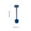Kayannuo Home Essentials Clearance Ασύρματη Επιτραπέζια Λάμπα Φόρτισης, Μπλε, Συμβατή με 4