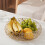 XunW Creative Fruit Bowl Home Organizer Σιδερένιος Χρυσός Καθαρός και Υγιεινός Ανθεκτικός Δίσκος 5