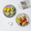 XunW Creative Fruit Bowl Home Organizer Σιδερένιος Χρυσός Καθαρός και Υγιεινός Ανθεκτικός Δίσκος 6