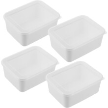 4er-Packung Aufbewahrungsdosen aus Kunststoff für Sandwiches, Mittagessen, Obst, Outdoor, Arbeit und Reisen