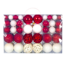 Weihnachtsdekoration, 101-teiliges Kugel-Ornament-Set für Baum, Weihnachtsfeier, verschiedene Stile – kompatibel mit YgkuHd, Sonderangebot