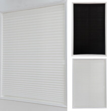 Cortina celular blackout sem fio SPRING PARK, com pregas, para escurecimento de ambientes, preta, 91 x 181 cm.