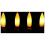 Velas pretas em formato de cone, sem chama - 11 polegadas (aproximadamente 27,9 cm) 2