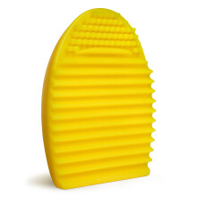Makeup Brush Cleaner Silicone Scrubbing Glove for Deep Makeup Removal and Fast Foundation Brush Cleaning, Yellow