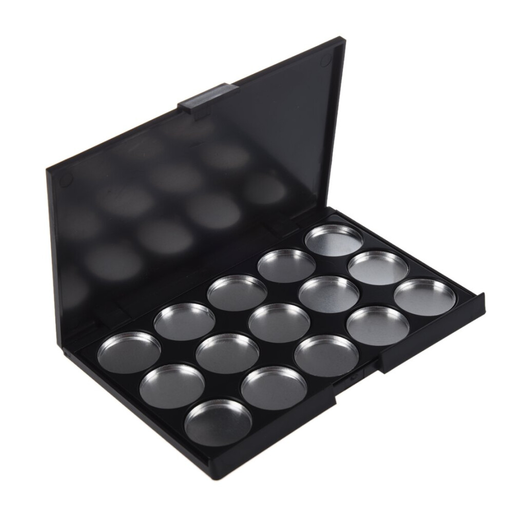 Empty 15 Pan Eyeshadow Palette with Aluminum Pans, Custom Shade Creation and TravelFriendly