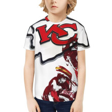 KC_Chiefss Boys and Girls Short Sleeve Shirt for Youth Sports Football Team for Baseball Fans Gifts