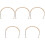 5pcs Teapot Handle Kettle Handle Replacement Ceramic Teapot Grip Handle Rustic Tea Pot Handle 1