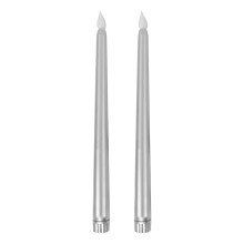 PWPSG2-Pack lángmentes LED kúpos gyertyák Realisztikus villogó elemes gyertyák esküvői parti lakberendezéshez - biztonságos és tartós
