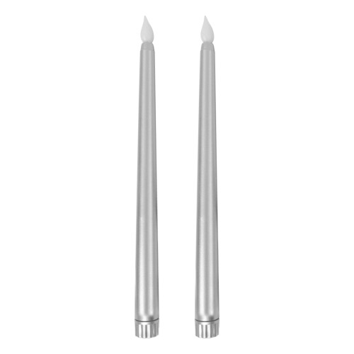 PWPSG2-Pack Χωρίς φλόγα κεριά LED με κωνικό φωτισμό, ρεαλιστικά κεριά που αναβοσβήνουν