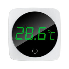 Digital Aquarium Thermometer, LED Display with 0.1C Accuracy, Touch & Sleep Mode, Sensor on Back for Fish Tank