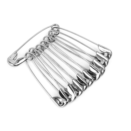 Gealach 50-Pack Large Safety Pins, Rust Resistant
