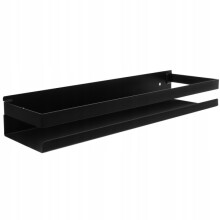 Prateleira de parede - Metal preto - 40 cm