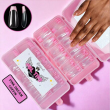 Franse tip - Plakgelnagels Roze Droom