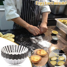 Kiplyki Vente en gros 10 moules à cupcakes, gâteaux et biscuits en aluminium, outil de cuisson chaud