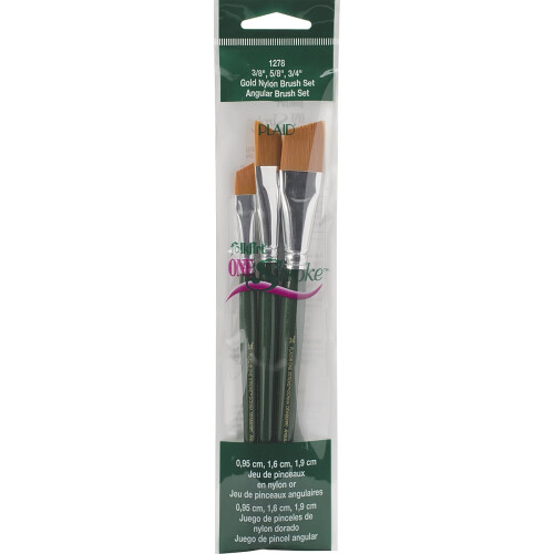 Plaid FolkArt One Stroke Pinselsets Winkel