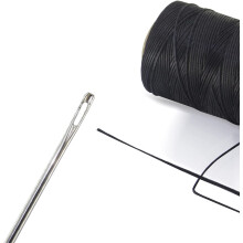 Ago da tappezzeria professionale da 23 cm (9 pollici) con cruna larga, lungo, facile da infilare, per cucito a mano. (23 cm)