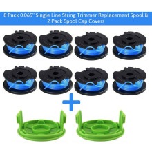 Sufanic 8er-Pack Weed Eater Spule kompatibel mit Greenworks 21332 21342 20V 24V 40V Trimmer 11 Fuß 0,065 Zoll Einzelfaden-Ersatzspule 29252