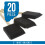 Conjunto de 20 pincéis de espuma com cabo de madeira de 5 cm (2 polegadas) da US Art Supply - Leves e duráveis. 3