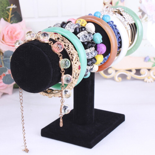 Yakbaofuo Rack Organizer Holder Βελούδινη Βάση Κοσμημάτων Βραχιόλι Κολιέ Οργανωτές Οικιακής 1