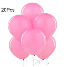 Farfi Lot de 20 ballons en latex pur pour fĂŞtes, anniversaires, festivals et mariages (rose)