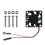 8 bpíosa lucht leanúna fuaraithe LAP gan scuab, radaitheoir fuaraithe teasa 3.3V5V do Raspberry Pi4Pi3B+, Pi3, Pi2, Pi1B+ 3