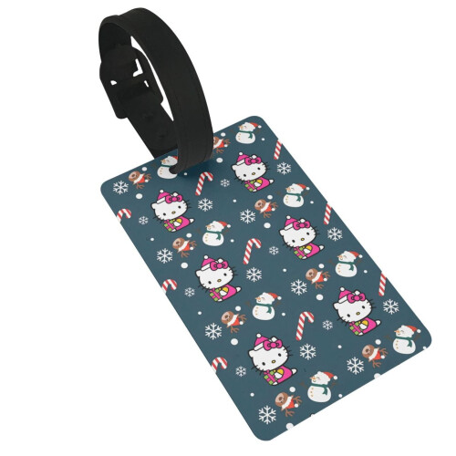 Χριστουγεννιάτικη ετικέτα αποσκευών Hello Kitty με ετικέτα αναγνώρισης και