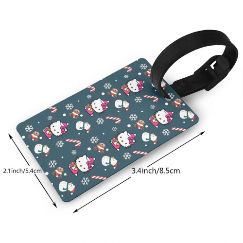 Χριστουγεννιάτικη ετικέτα αποσκευών Hello Kitty με ετικέτα αναγνώρισης και 1