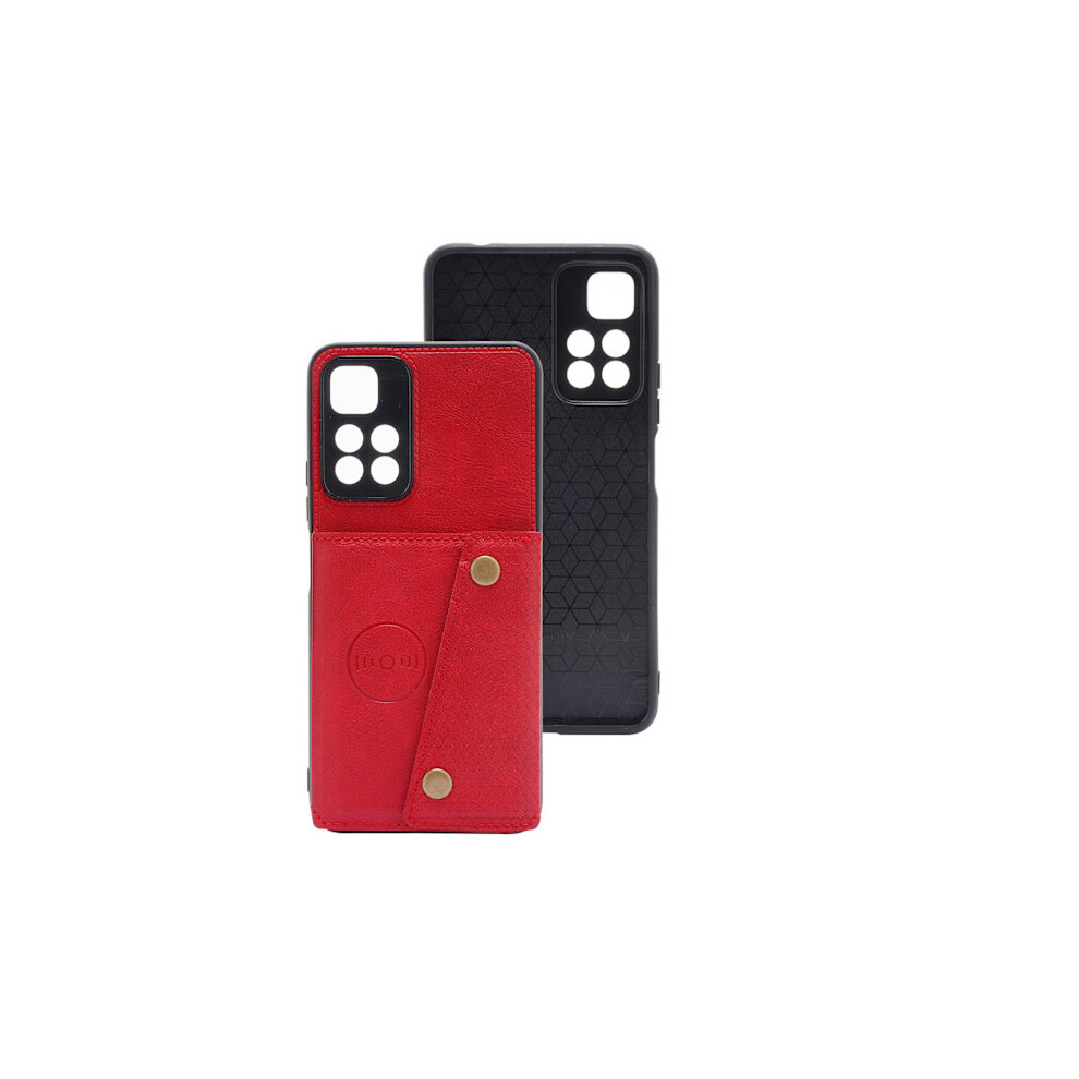 Case With Card Slot - Compatible With Xiaomi Mi Note 11 Pro 5G Red 9340258068867
