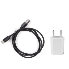 Carregador USB-C de 2 metros compatível com Samsung S20S21 - Cabo extra longo + Carregador de parede de 2 metros + USB