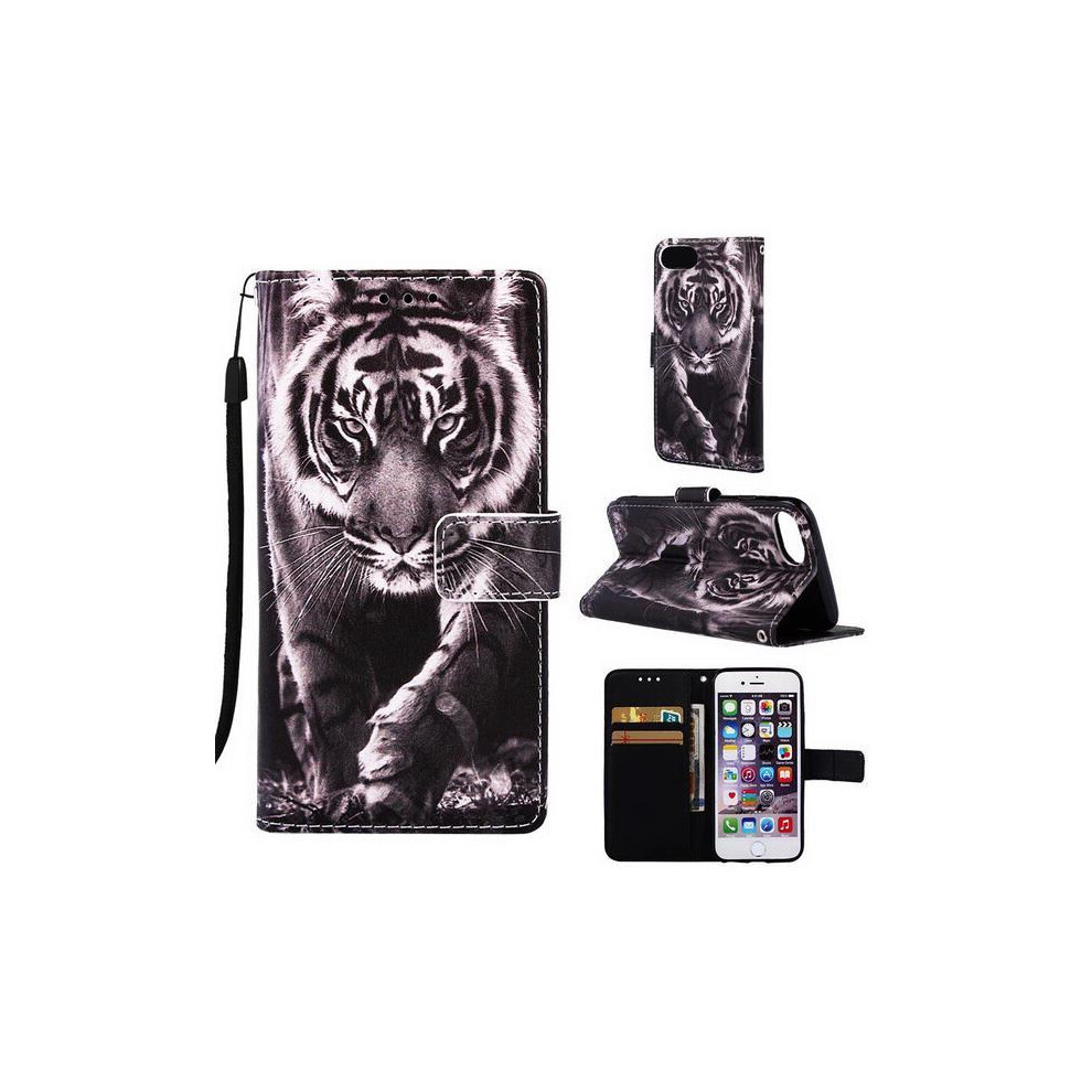 Wallet Case Compatible With Iphone Se (2020) - Tiger 9340258068843