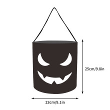 RnemiTe-amo Halloween w promocji! Świecąca torba na cukierki na Halloween, przenośna, świecąca rurka LED w kształcie dyni, torba do