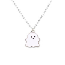 Halsketting - Spookachtige Halloween-hanger met spookmotief, NIEUW, K1N6