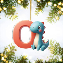 Wisiorek z motywem dinozaura z akrylu Cute2D, kompatybilny z WinysinCute, z przywiązanymi koralikami, do użytku wewnątrz i na zewnątrz
