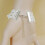 Pulseira elegante de renda com pérolas e rosas brancas, pulseira rígida com anéis para noivas, mulheres e meninas. 6