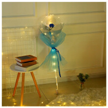 Bouquet de roses LED lumineux pour décoration de Noël, cadeau, fête, mariage, ballons décoratifs