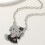 Κολιέ Hello Kitty Sanrio Anime χαρακτήρας ροζ ροδάκινο καρδιά κρύσταλλο γάτα push-pull βραχιόλι 2