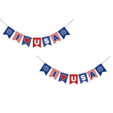 Xubond Home Decor, Decorațiuni de 4 iulie, Decor de petrecere patriotică strălucitoare agățat, Steaguri de Ziua Independenței, Decorațiuni de