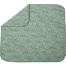 Tapis d'égouttage en microfibre 40 x 45 cm, tapis de cuisine réversible ultra-absorbant, lavable en machine, séchage rapide.