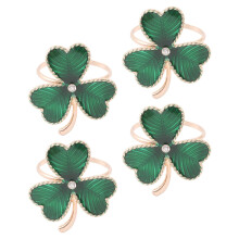 Lot de 4 ronds de serviette sur le thème des fêtes irlandaises, pour la table de fête ou la Saint-Patrick.