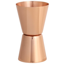Jigger de cóctel de acero inoxidable, 30/45 ml de oro rosa Jigger de cóctel Jigger de doble cabeza taza medidora para coctelería casera
