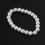 Conjunto de 2 Pulseiras Elásticas com Pérolas Sintéticas Brancas para Mulheres 7
