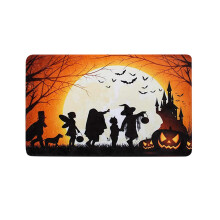 XIUH Decor de Halloween Pătură de Halloween Covoraș de ușă Bine ați venit acasă Decorațiuni pentru ușa de la intrare Decor de Halloween