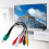 Καλώδιο ήχου και βίντεο Chicmine Professional High Definition 18cm3.5mm+2.5mm to5RCA AV Component Adapter Component Component 6
