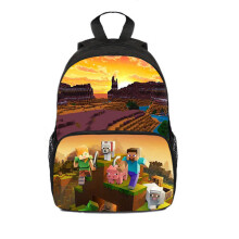 Minecraft-Rucksack für Kinder, Schulrucksack, Charakter-Tasche D