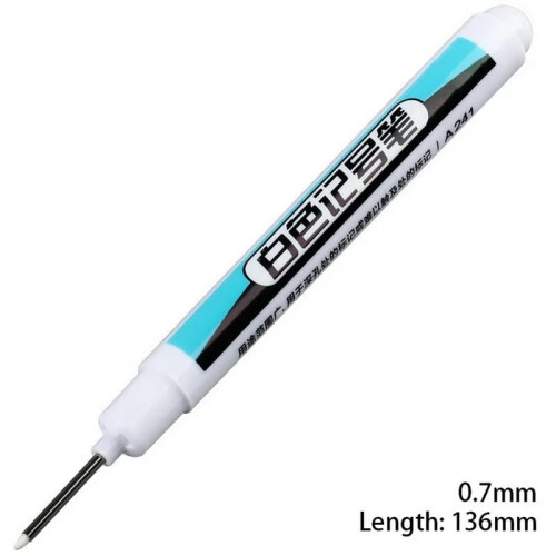 0.7/1.0/2.5MM λευκό μόνιμο μαρκαδόρο αδιάβροχο μαρκαδόρο ζωγραφικής για ξύλο, πέτρα,