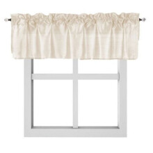 Voilage léger ivoire uni, rideau passe-tringle filtrant la lumière, 140 cm de large x 46 cm de long, idéal pour chambre, cuisine ou décoration S18